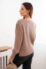 Women's viscose sweater with long sleeves and side slits fango