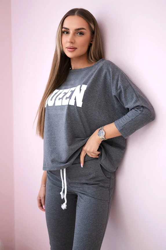 Sada s potlačou Queen grafit