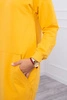 Hooded dress mustard