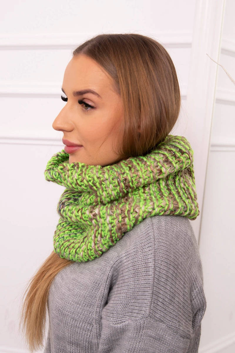 KN16 Komin damski zielony neon