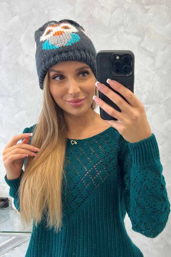 Damenmütze Ofelia K349 graphit