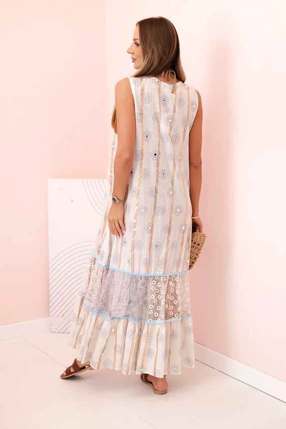 Damen-Baumwollumhang mit Stickerei Denim