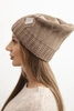 Women's winter wool hat with zirconia K453 graphite