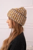 Beanie mit Roll-up Klara K311 shell+braun