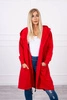 Pláštěnka s kapucí oversize červená