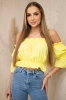 Off-the-shoulder blouse yellow