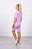 Komplet top+legginsy fioletowy