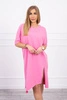 Oversize dress light pink