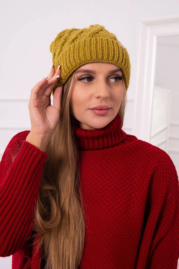 Čapica s fleece Wanda K281 kiwi