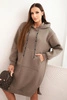 Women's cotton dress with a hood insulated fango