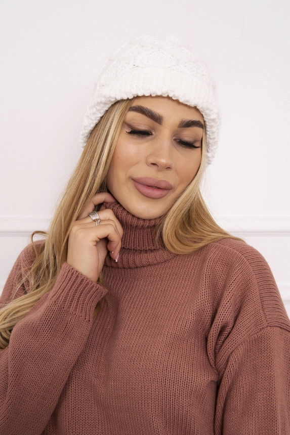 Čapica с fleece Roma Bis K235 biely