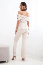 Women's cotton set with a short-sleeved top and shorts yellow