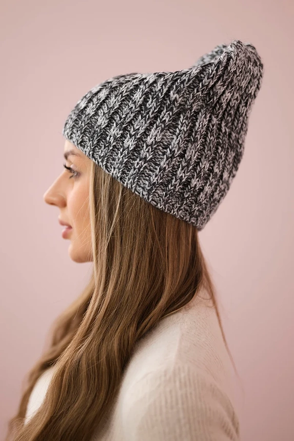 Cap with fleece Merry K225 gray+graphite