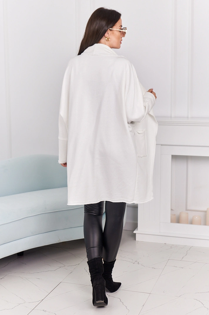 Cape with pockets ecru