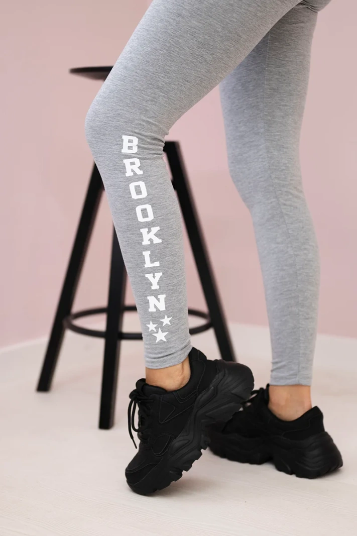 Nohavice legíny Brooklyn šedá