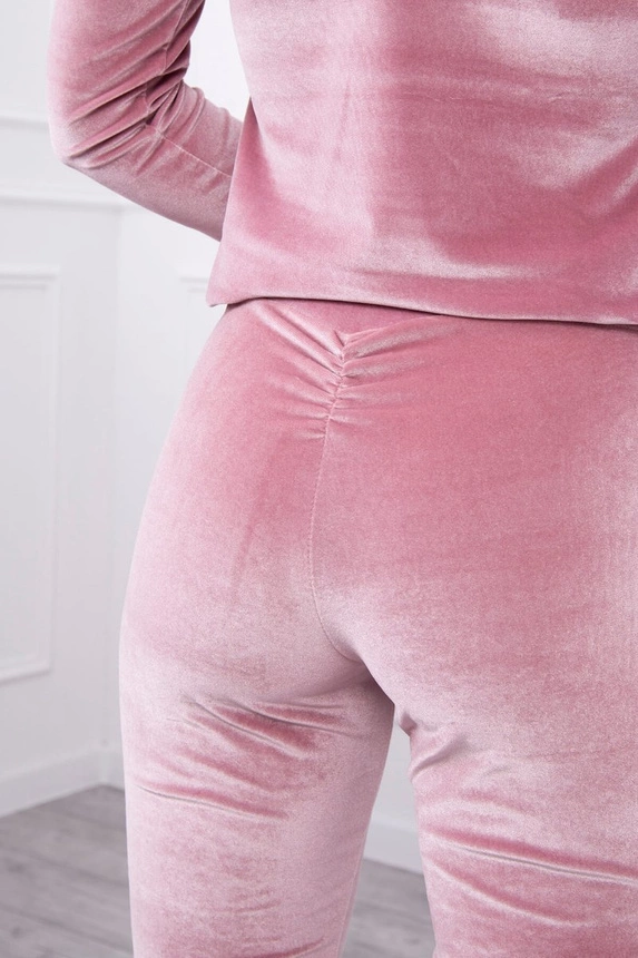 "Velour" rinkinys su užpakaline raukšle tamsiai rožinės spalvos pudra