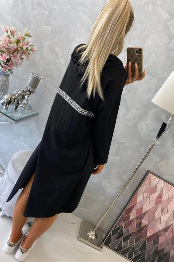 Coatee with longer back black