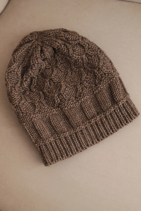 Mütze mit Fleece Marta K231 mocca