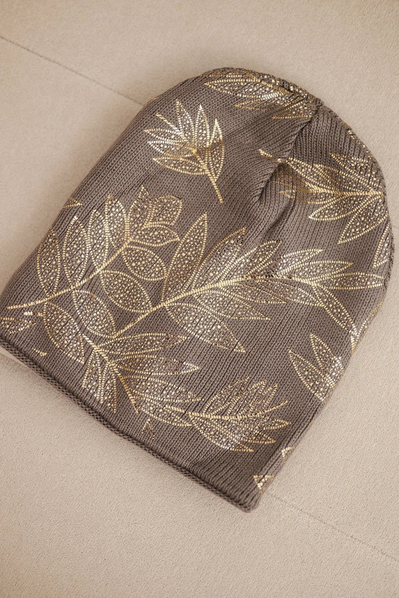 Damen Wintermütze aus Wolle mit doppeltem umschlagbarem Bündchen K426 orange