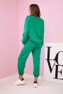 Viskose-Set Sweatshirt + Hose grün