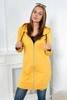 Hooded dress with a hood mustard