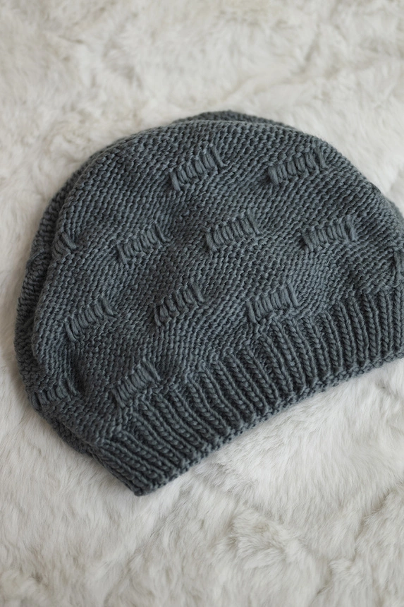 Women's cap Nastia K373 dark grey