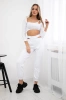 Set with a top blouse white