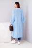 Sweater long cardigan blue