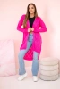 Pullover mit geometrischem Muster rosa Neon