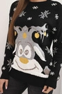 Christmas sweater with reindeer black