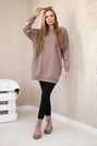 Isoliertes Sweatshirt mit kalifornischem Schriftzug mocca