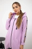 Sweatshirt with zip at the back purple