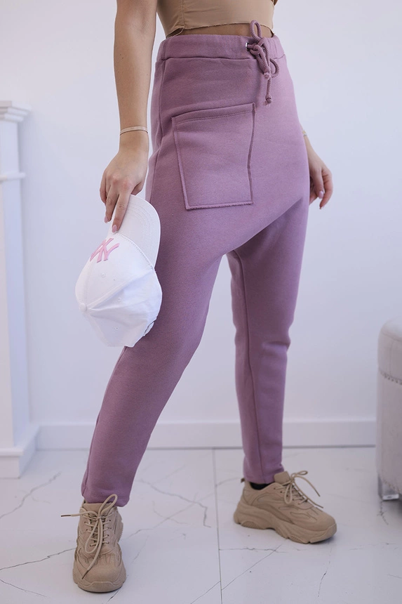 Baggy-Hosen-Set dunkelrosa