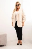 Elegante Damenjacke Plus Size beige