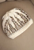 Women's winter wool hat with zirconia K453 graphite