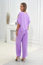 Set of blouses with pants light purple