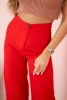 Pants with a wide leg red