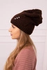 Women's cap Kryspina K394 brown