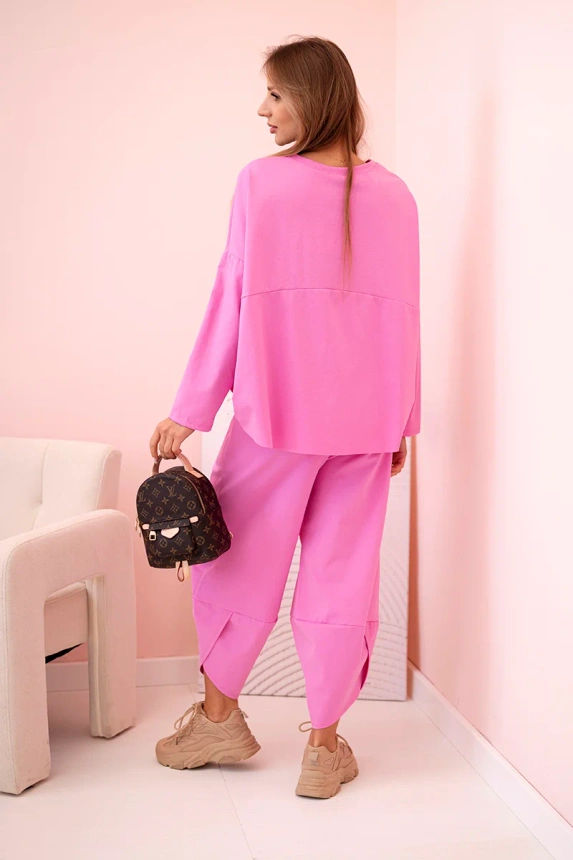 Set der neuen Punto Sweatshirt-Hose Hellrosa