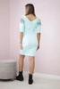 Dress with wings on the shoulders mint