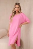 Oversize dress light pink