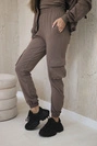 Set 3 in 1 sweatshirt + top + pants mocca