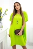 Kleid mit Taschen und Anhänger kiwi