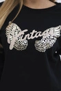 Printed sweatshirt black