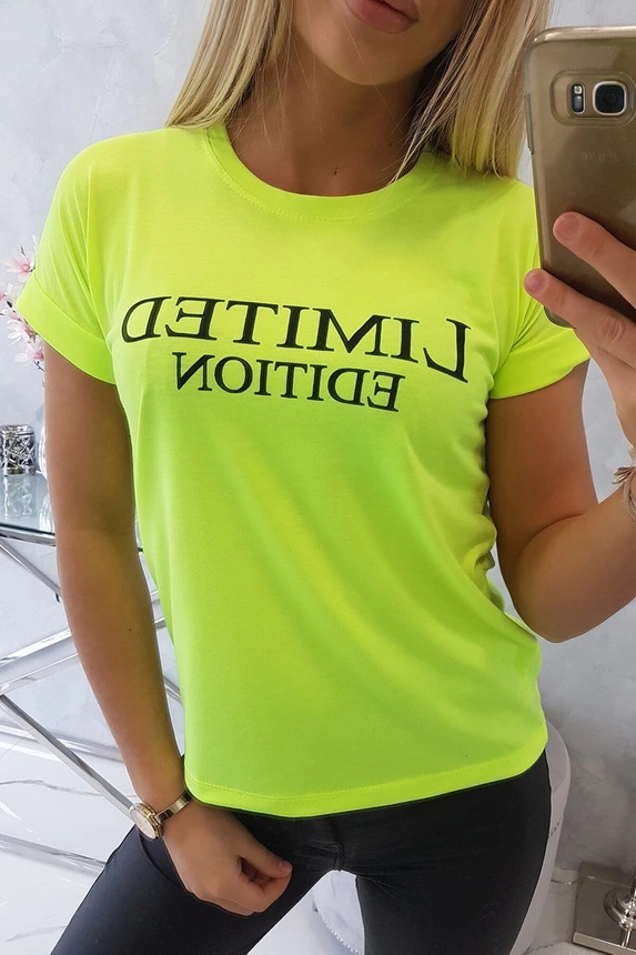 Limitierte Auflage Bluse gelb neon
