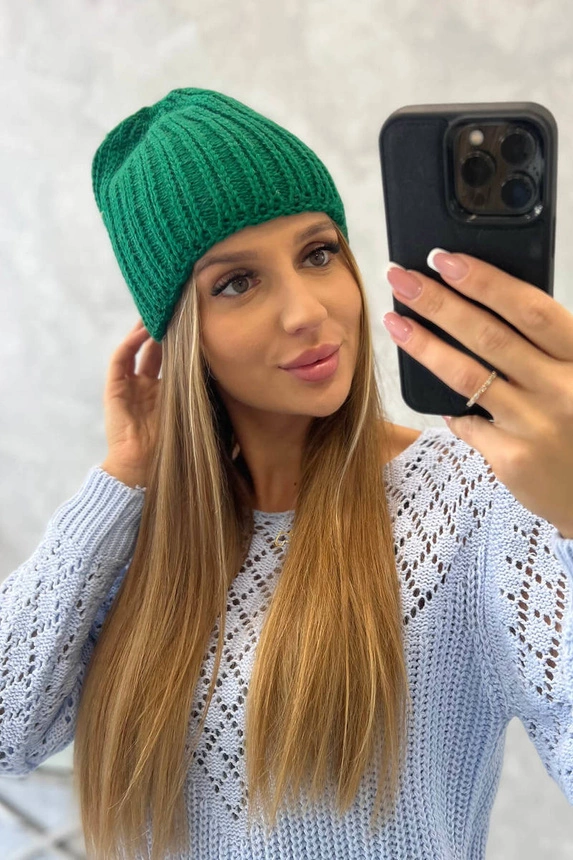 Women's cap Rebeka K345 dark green