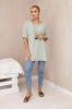 Oversized blouse with pendant light mint