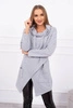 Tunic with envelope front Oversize gray