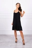 Dress with thin straps black