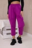 Spodnie new punto z kieszeniami ciemno fioletowe
